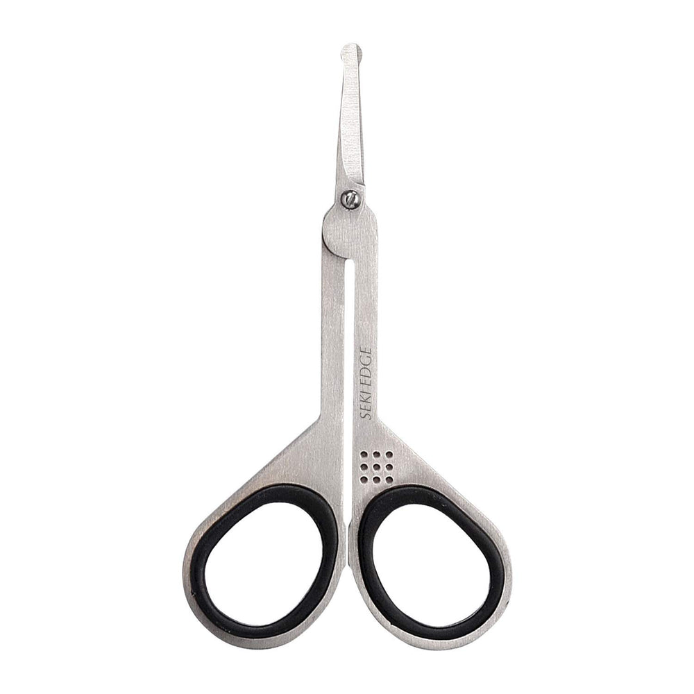 Seki EDGE front profile showing compact stainless steel design and balance