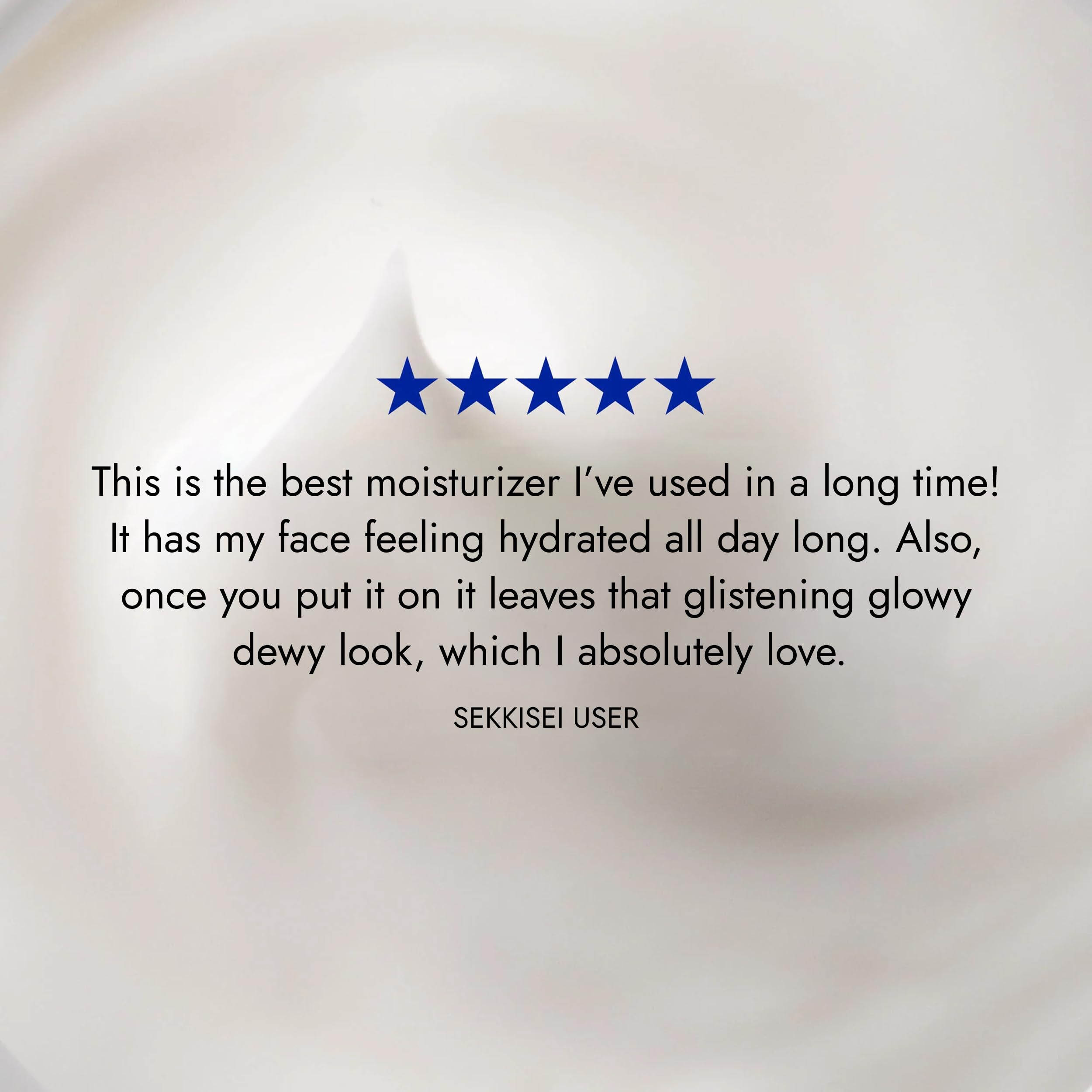 SEKKISEI cleansing oil close-up demonstrating smooth removal of makeup