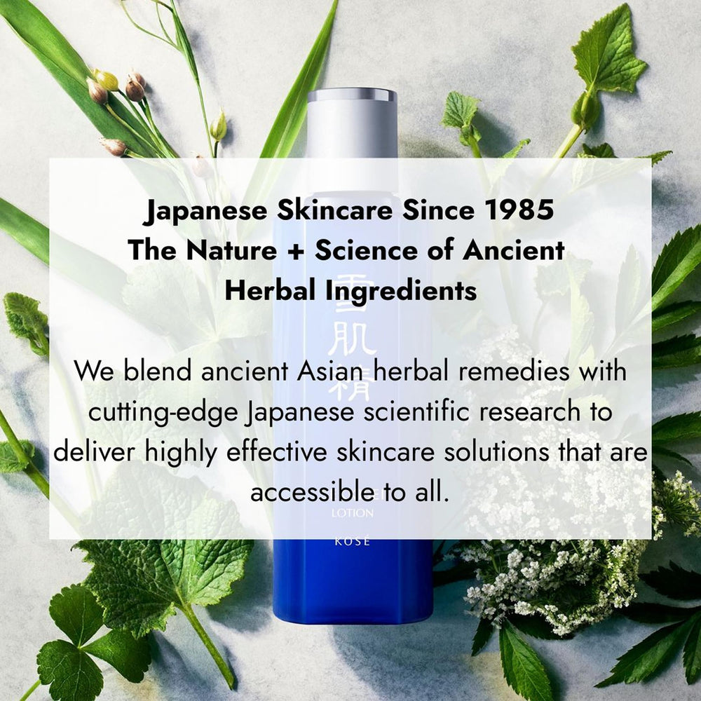 SEKKISEI emulsion spread on skin showing immediate smoothing benefit