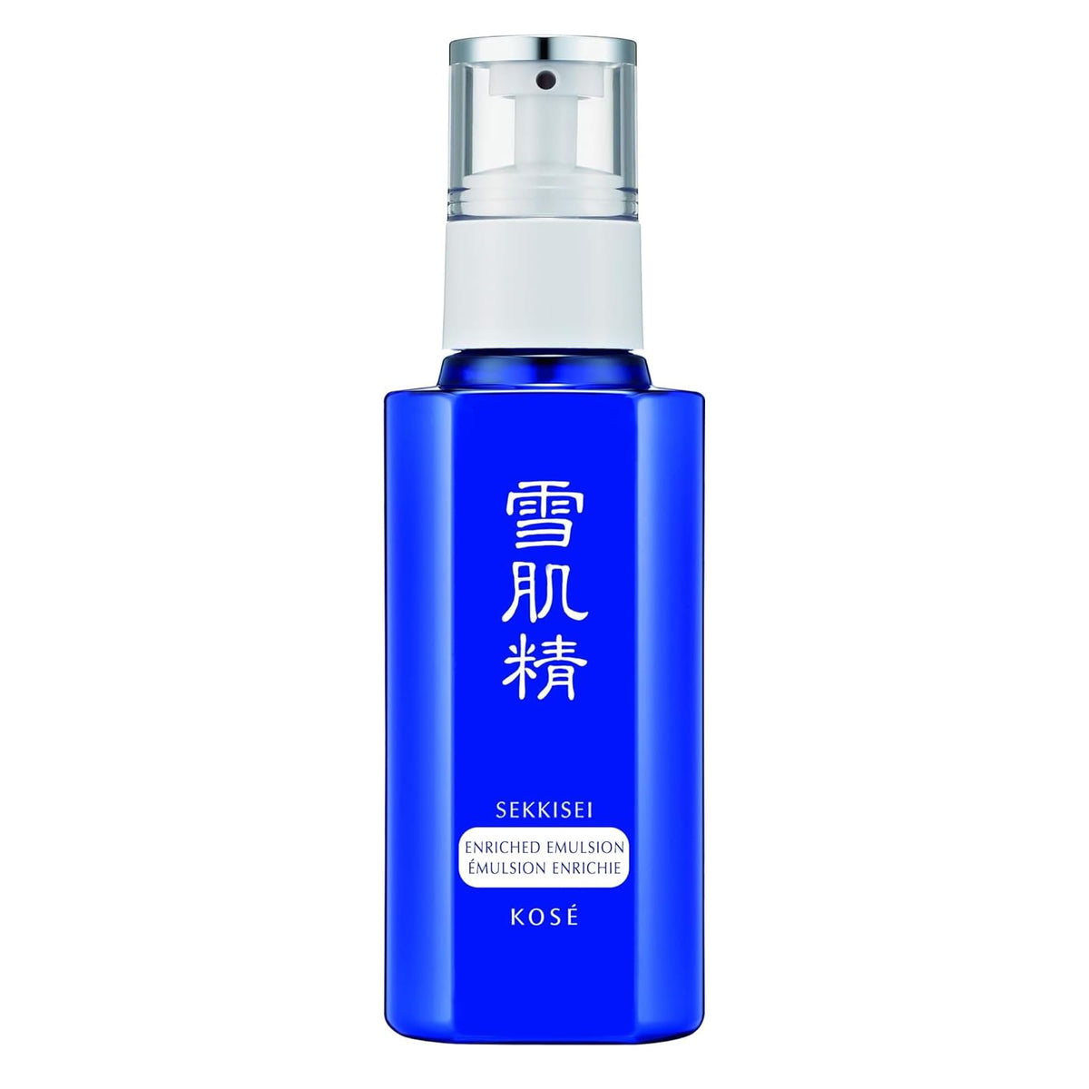 SEKKISEI front bottle showing elegant packaging and moisturizing promise