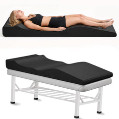 Selectico front view of topper showing ergonomic contours and client comfort
