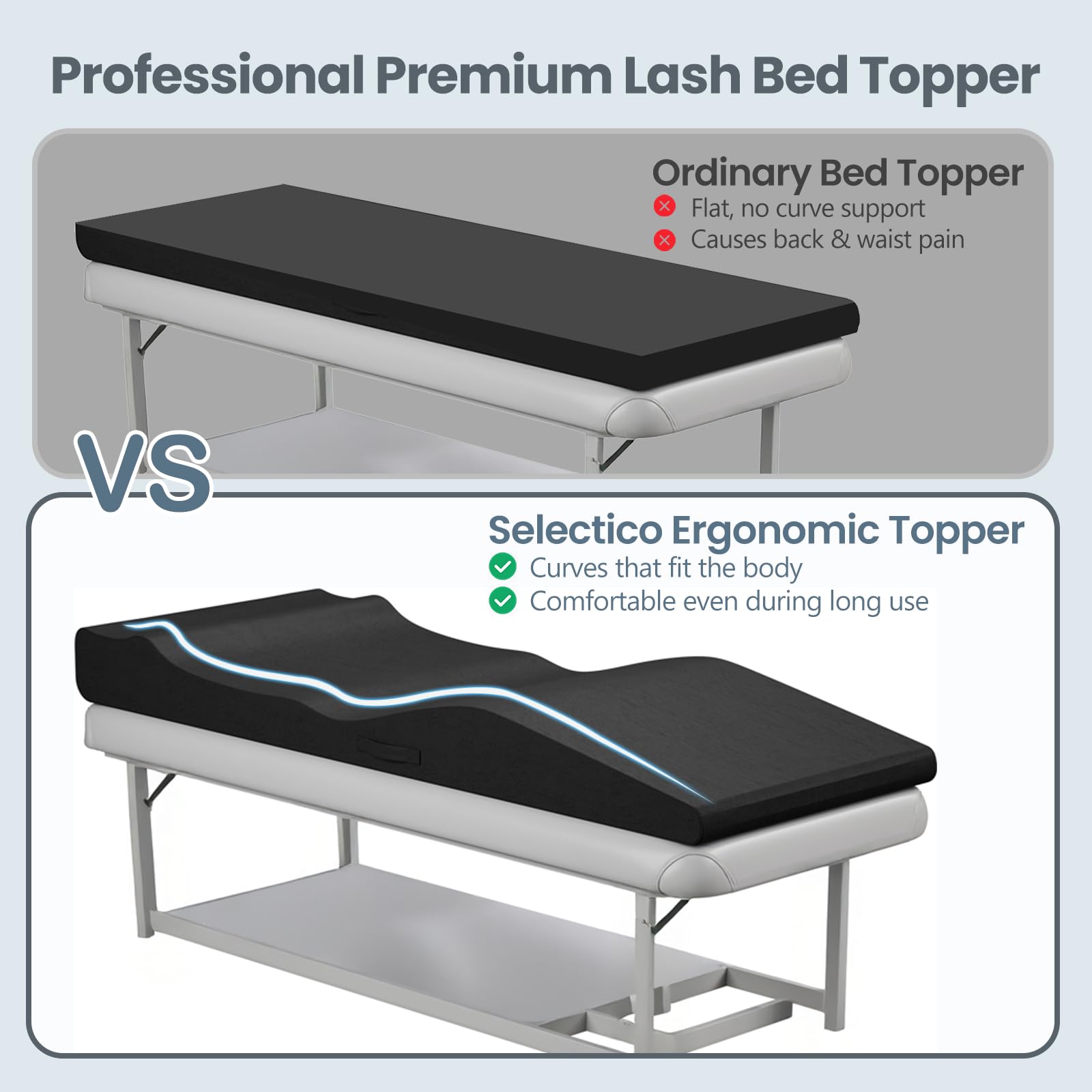 Selectico removable cover zipper visible for quick cleaning convenience