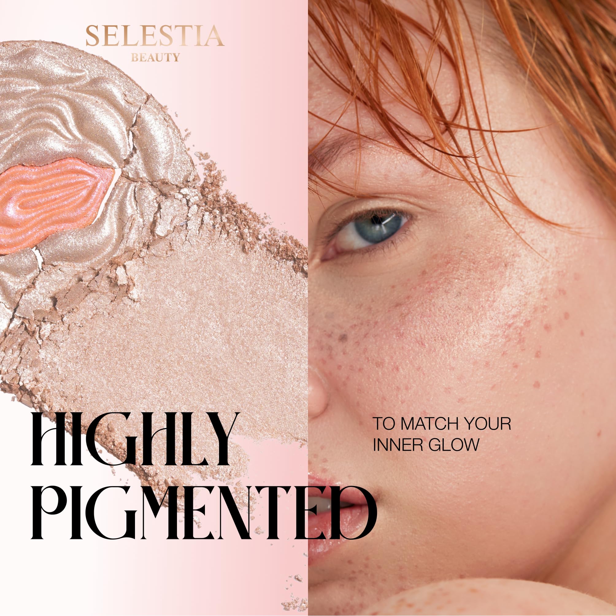 SELESTIA BEAUTY swatch on forearm demonstrating buildable luminosity benefit adaptable shade
