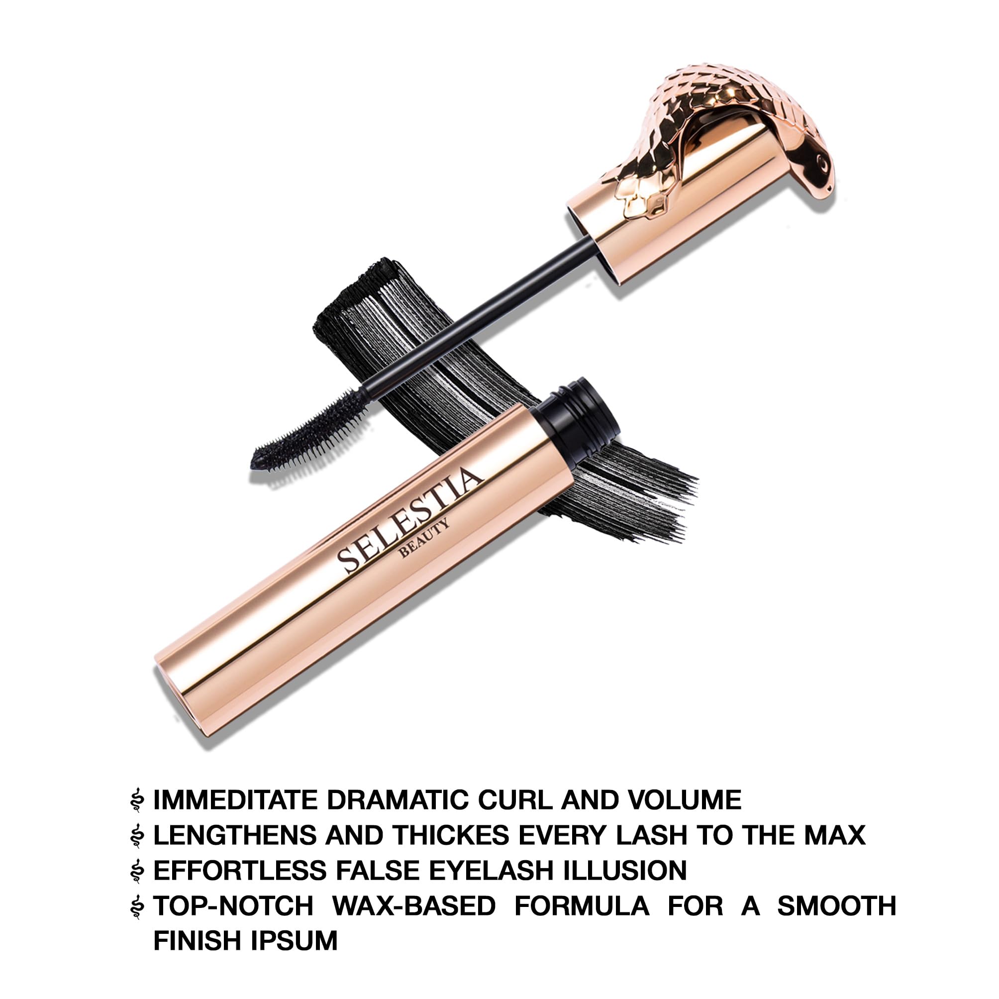 SELESTIA BEAUTY angled wand highlighting curved shape for lift