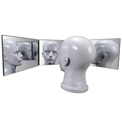 SELF FIND close-up of 3-inch 5x magnifier for precise grooming detail