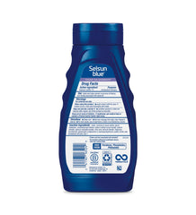 Selsun Blue back label with ingredients and directions to help confirm 1% selenium sulfide use