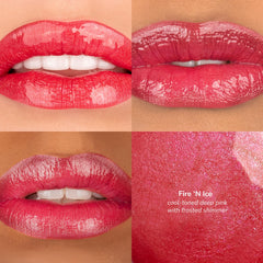 SeneGence LipSense Fire N' Ice swatch on arm showing intense long-wear color benefit