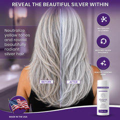 Robin Norwood's Sensationally Silver rich lather close-up demonstrating gentle cleansing benefit
