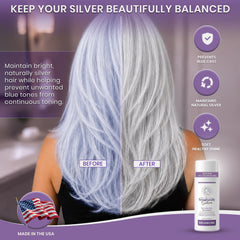 Robin Norwood's Sensationally Silver creamy lather texture that hydrates and cleans