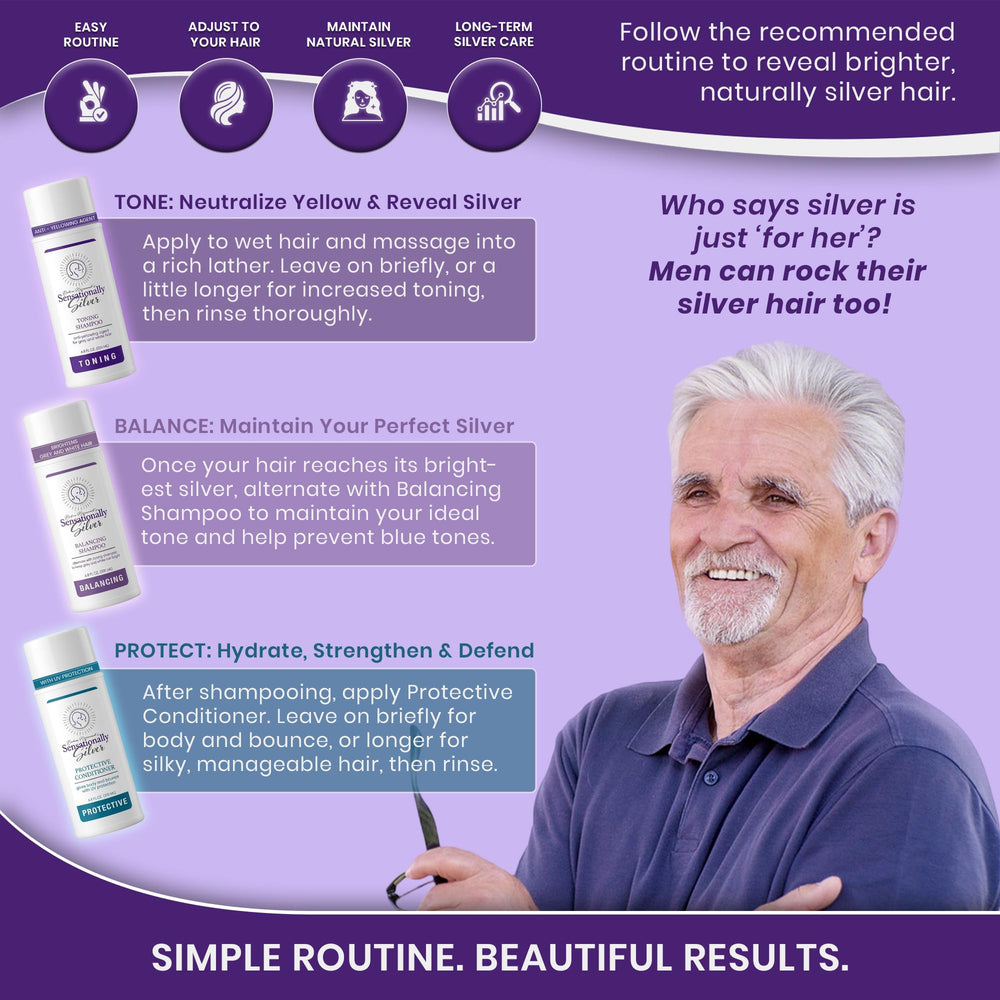 Robin Norwood's Sensationally Silver on a salon shelf emphasizing professional-quality benefit