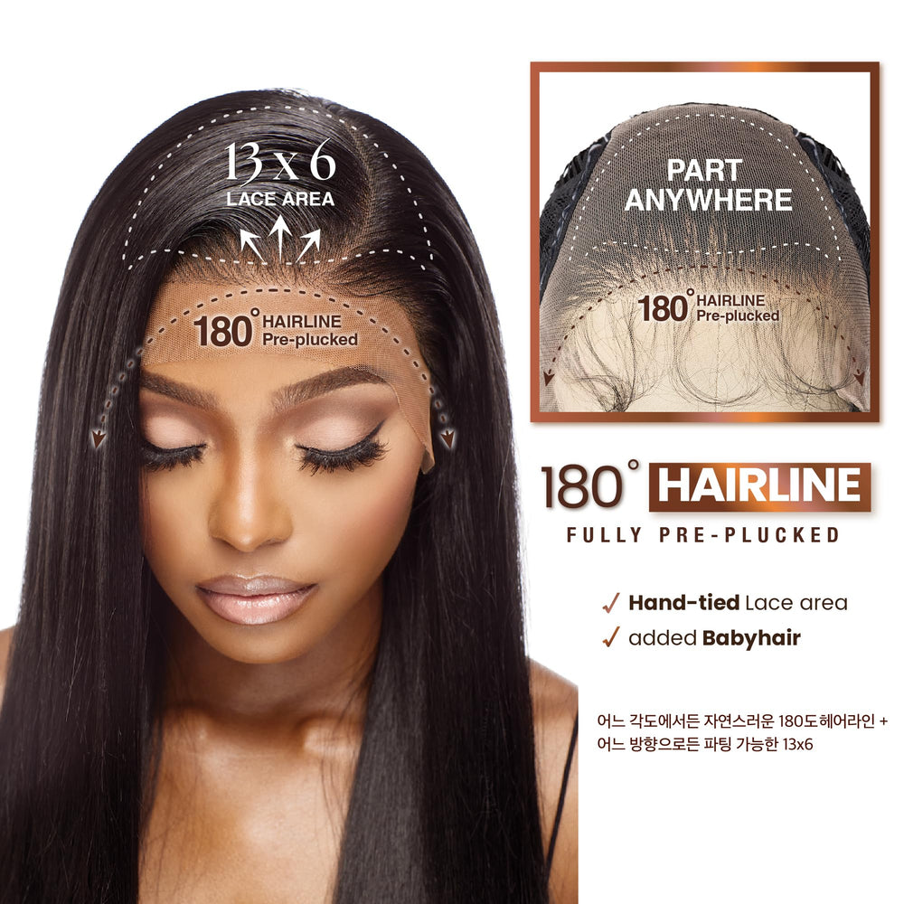 Sensationnel lifestyle image of woman wearing wig showing natural movement benefit