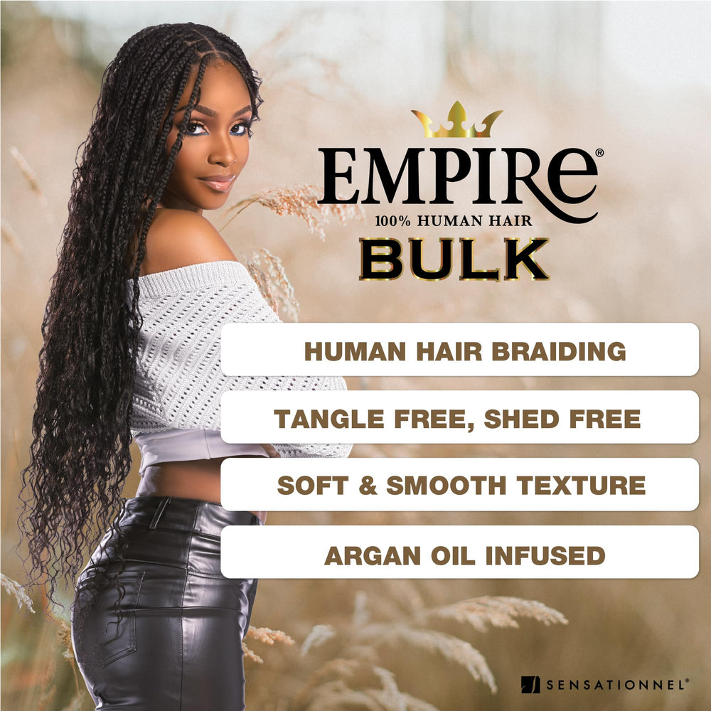 Sensationnel braided style in use illustrating realistic natural look