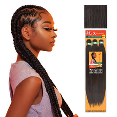 Sensationnel front packaging showing 58in 3-pack braids and fast installation benefit