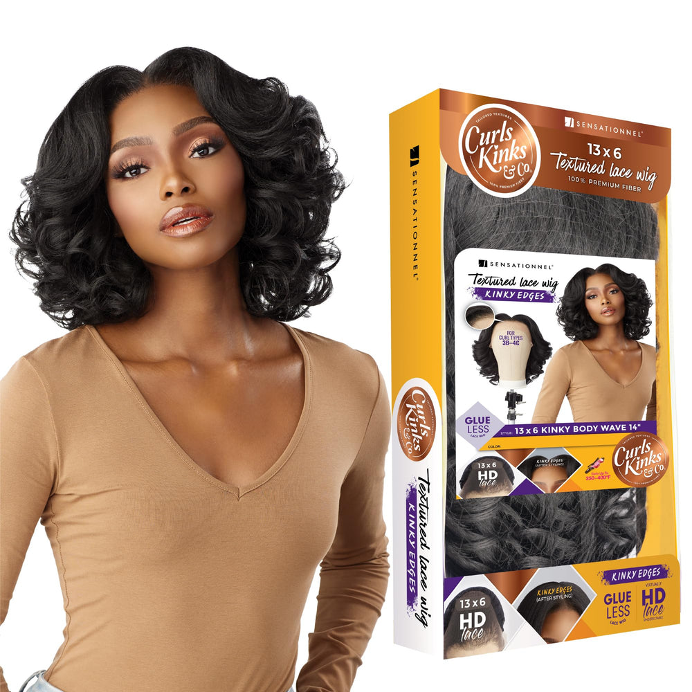 Sensationnel front view showing natural hairline and shape benefit realism