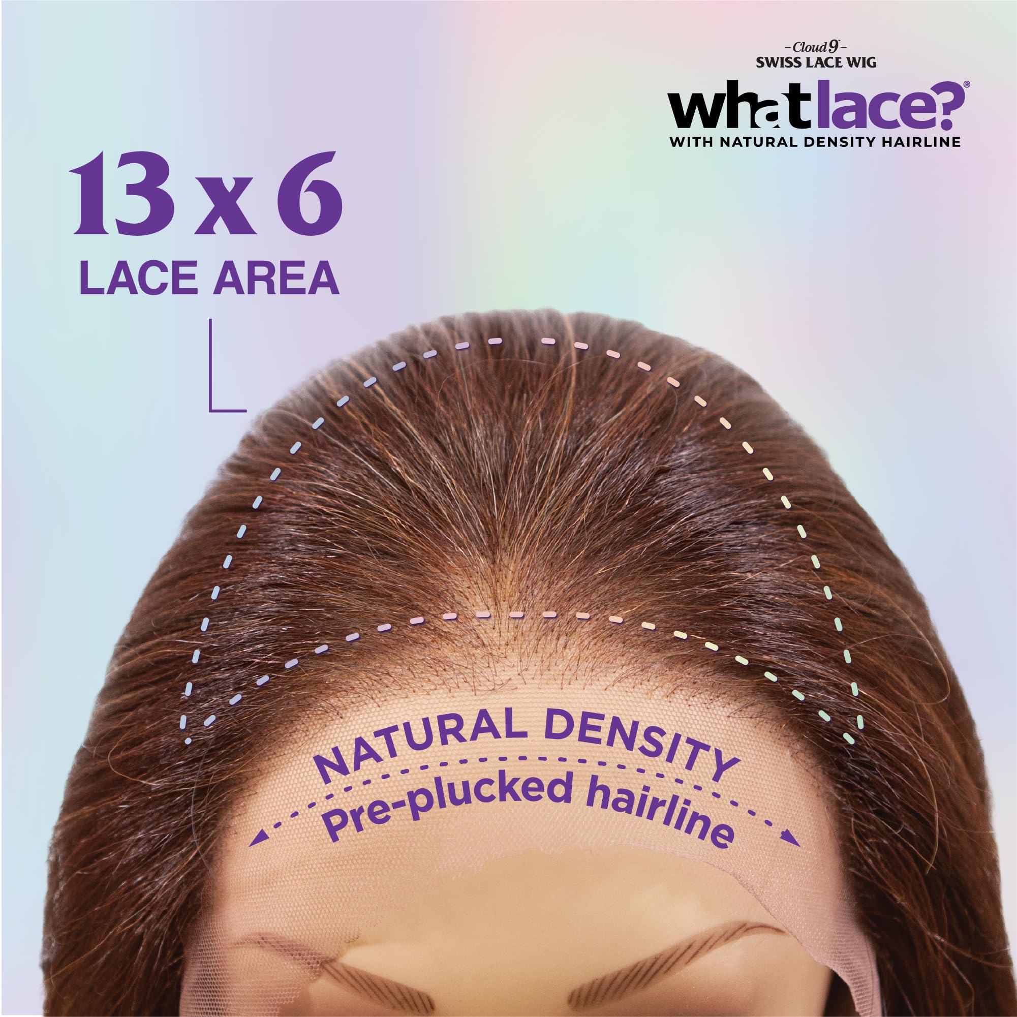 Sensationnel close-up of HD lace blending with skin for invisible hairline benefit
