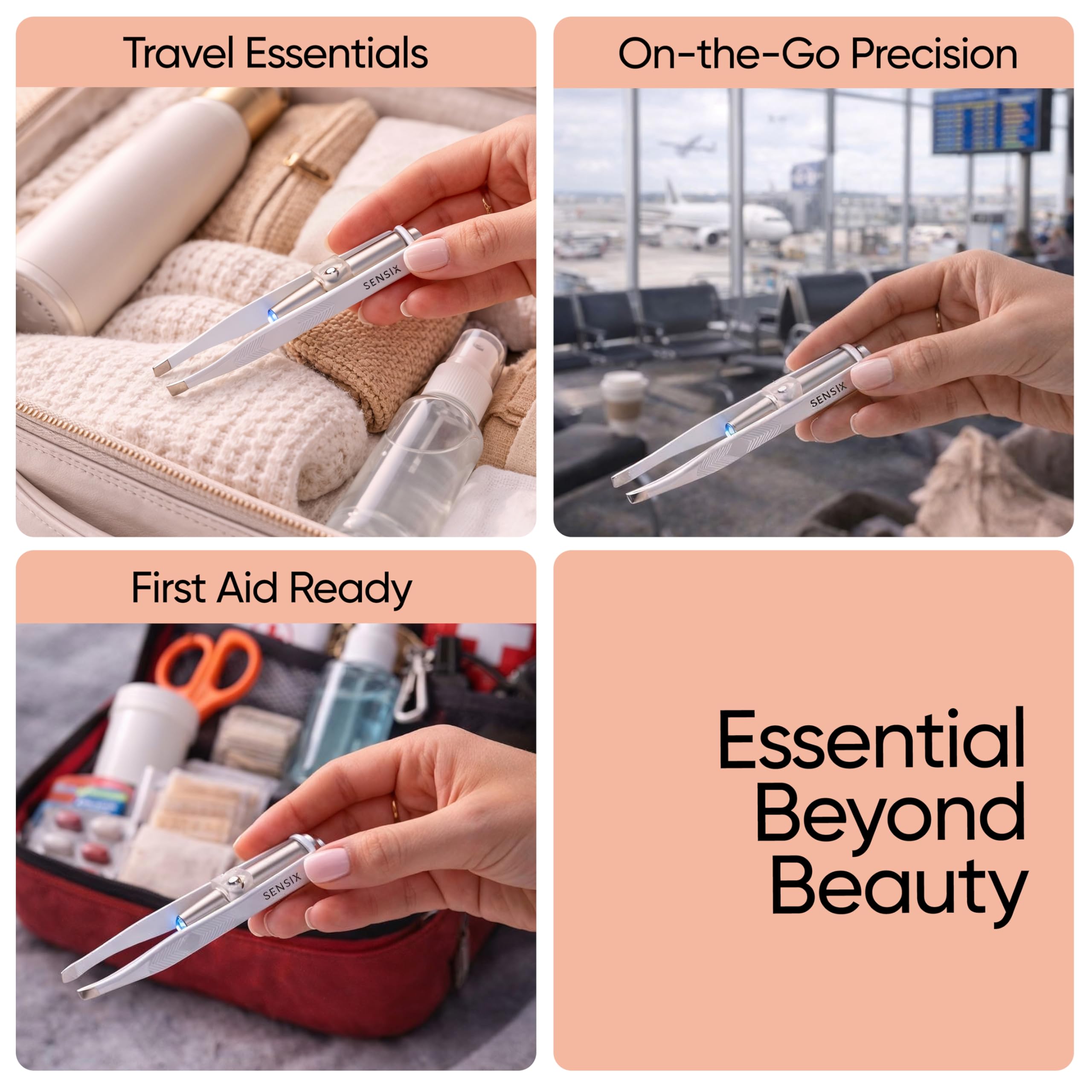 Sensica three AG3 batteries included for long-lasting LED use