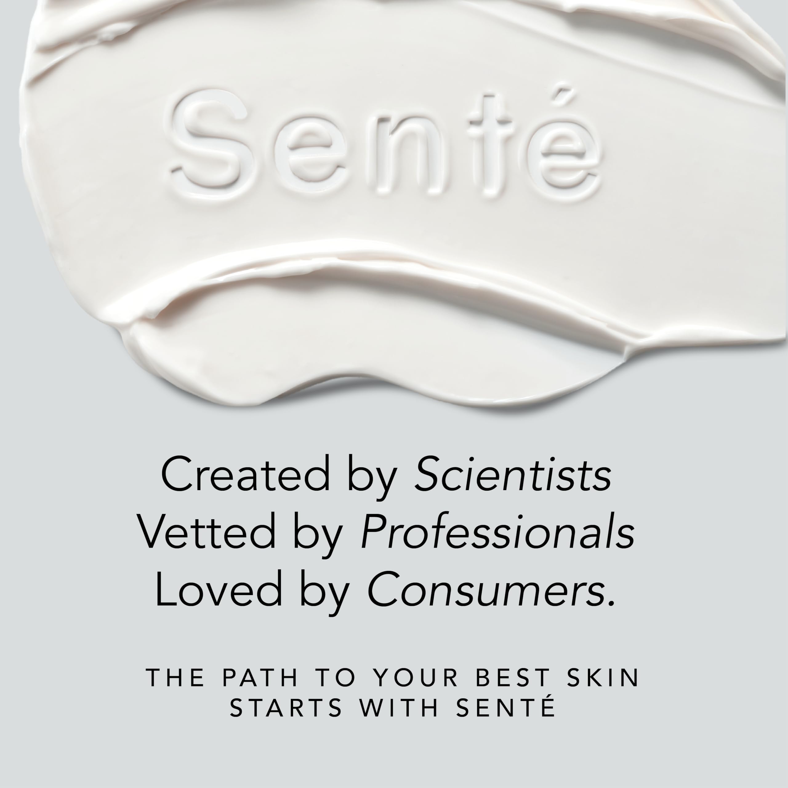 Sente rinsed skin after use showing hydrated, comfortable appearance