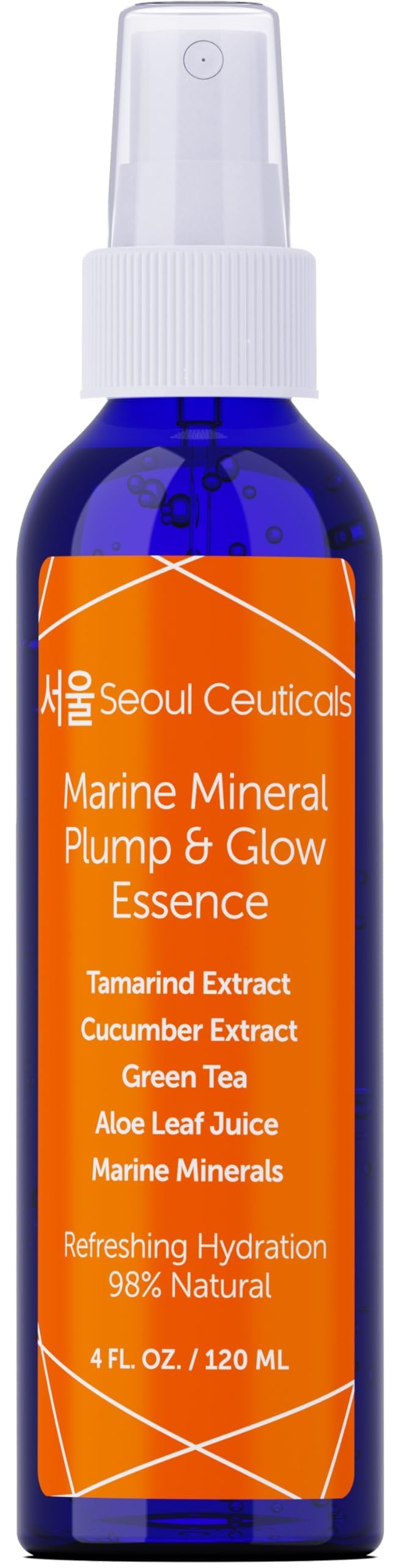 SeoulCeuticals back of bottle with directions showing simple usage steps to get best results