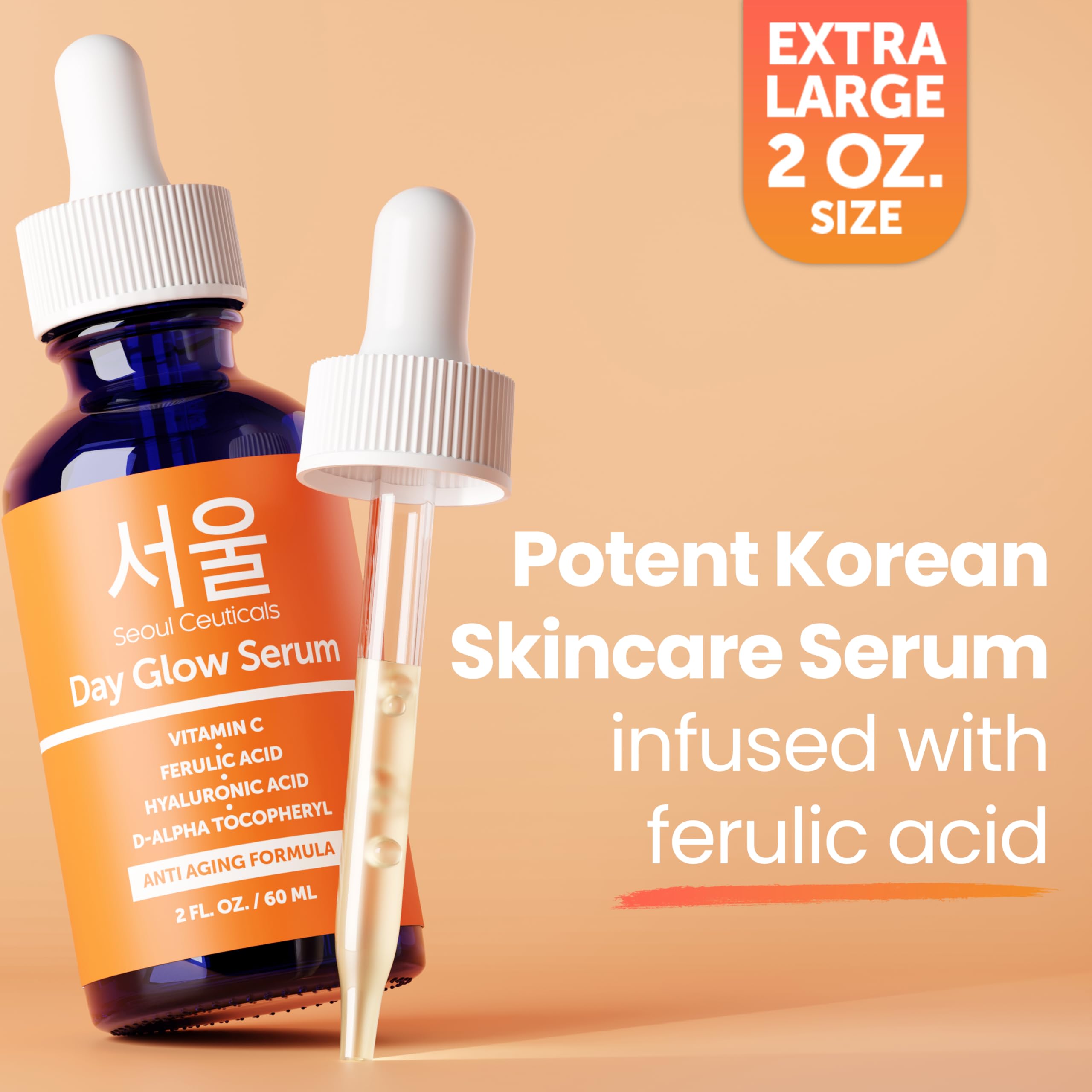 SeoulCeuticals before and after illustration showing improved radiance and tone
