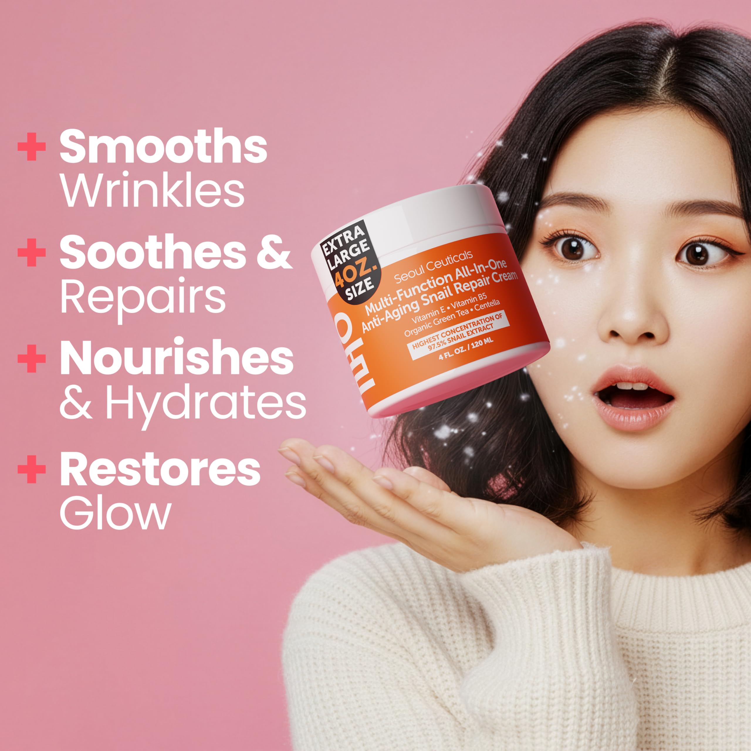 SeoulCeuticals cream close-up texture highlighting smooth absorbency