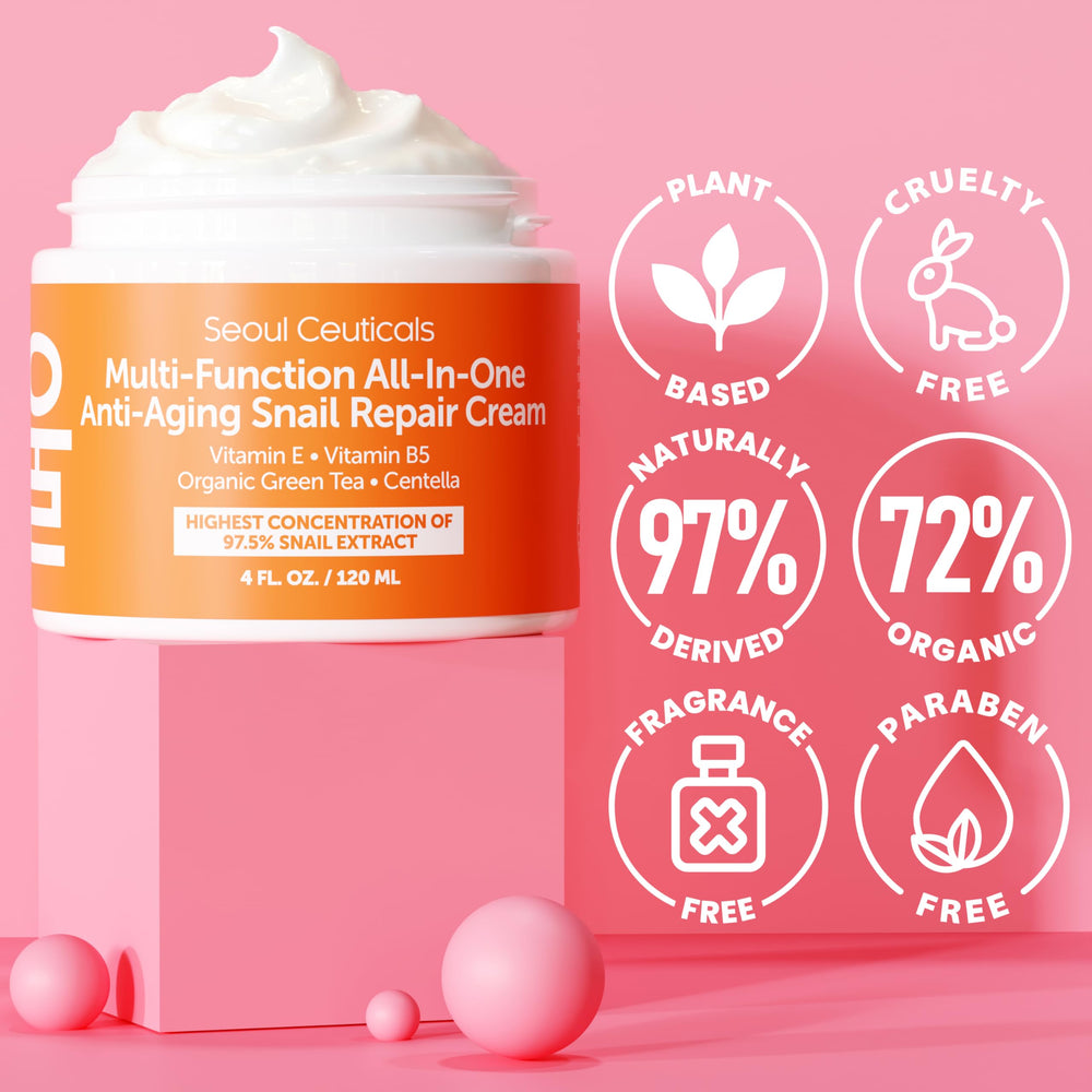 SeoulCeuticals jar on bathroom shelf in daily skincare routine scene