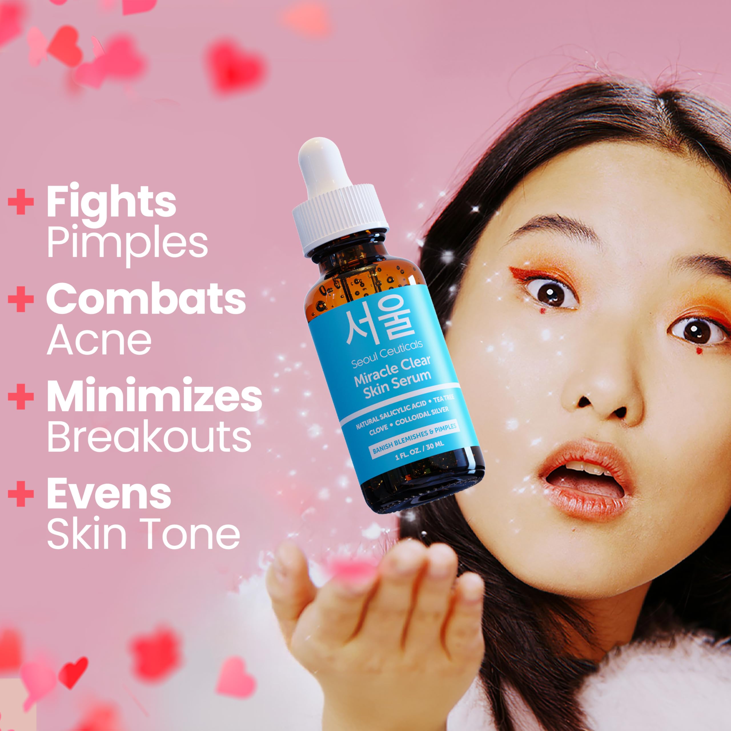 SeoulCeuticals close-up dropper showing lightweight serum texture and quick absorption