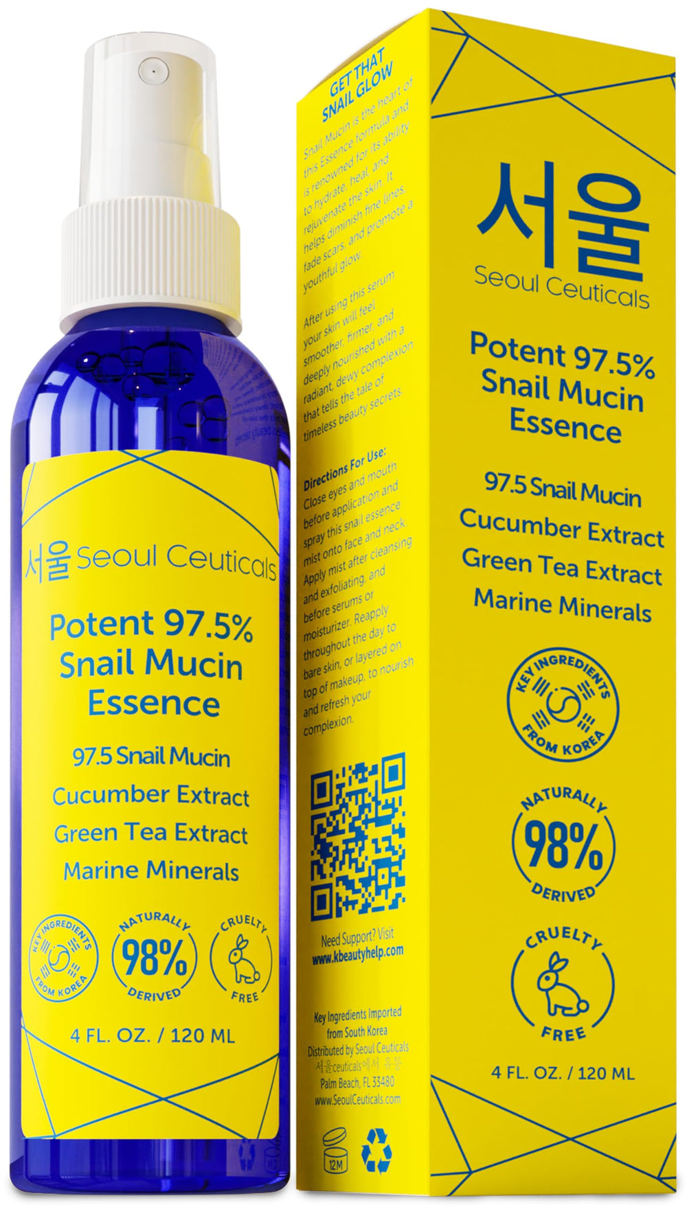 SeoulCeuticals front bottle shot showing clean packaging and quick hydration
