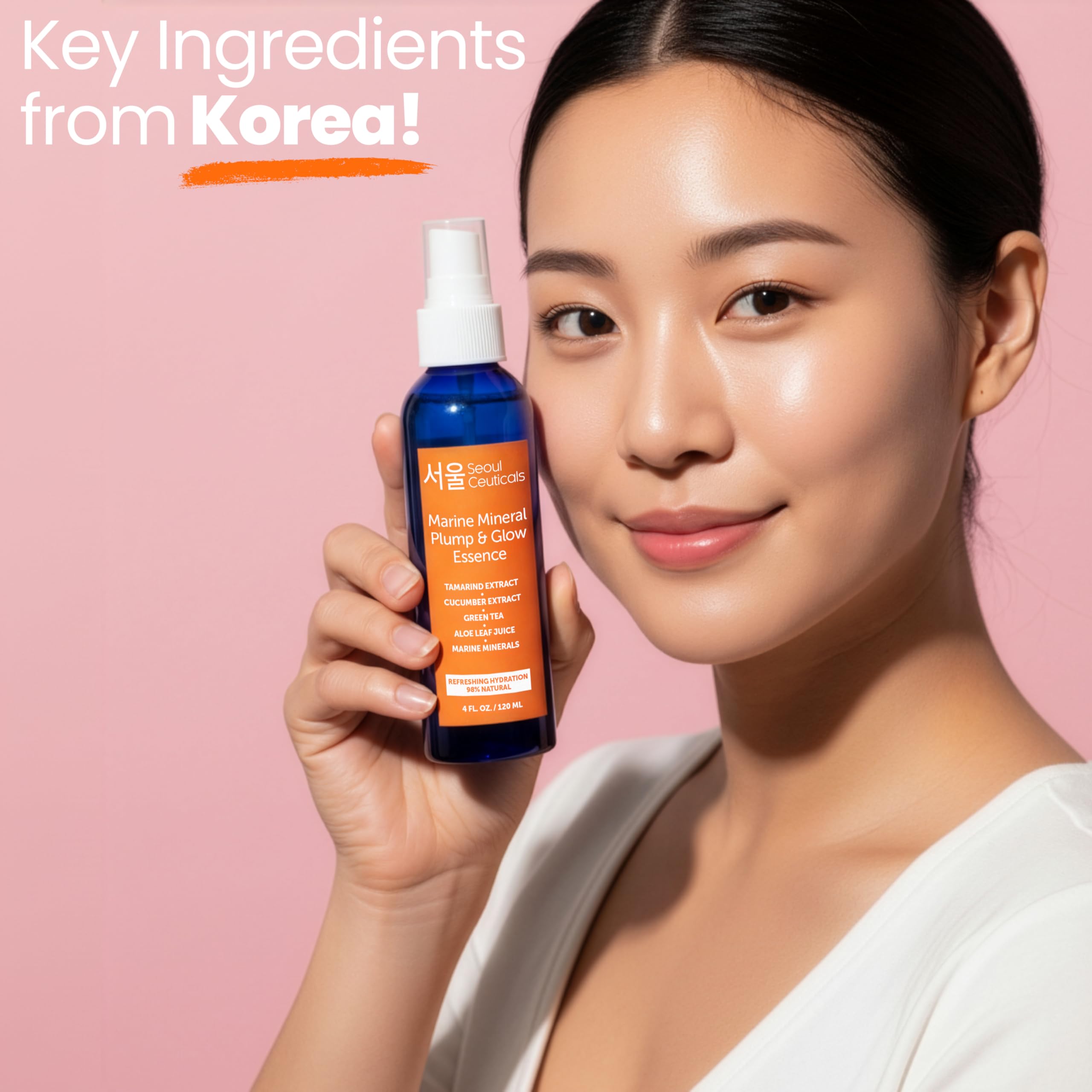 SeoulCeuticals ingredients label focused on botanical extracts for transparency and ingredient trust