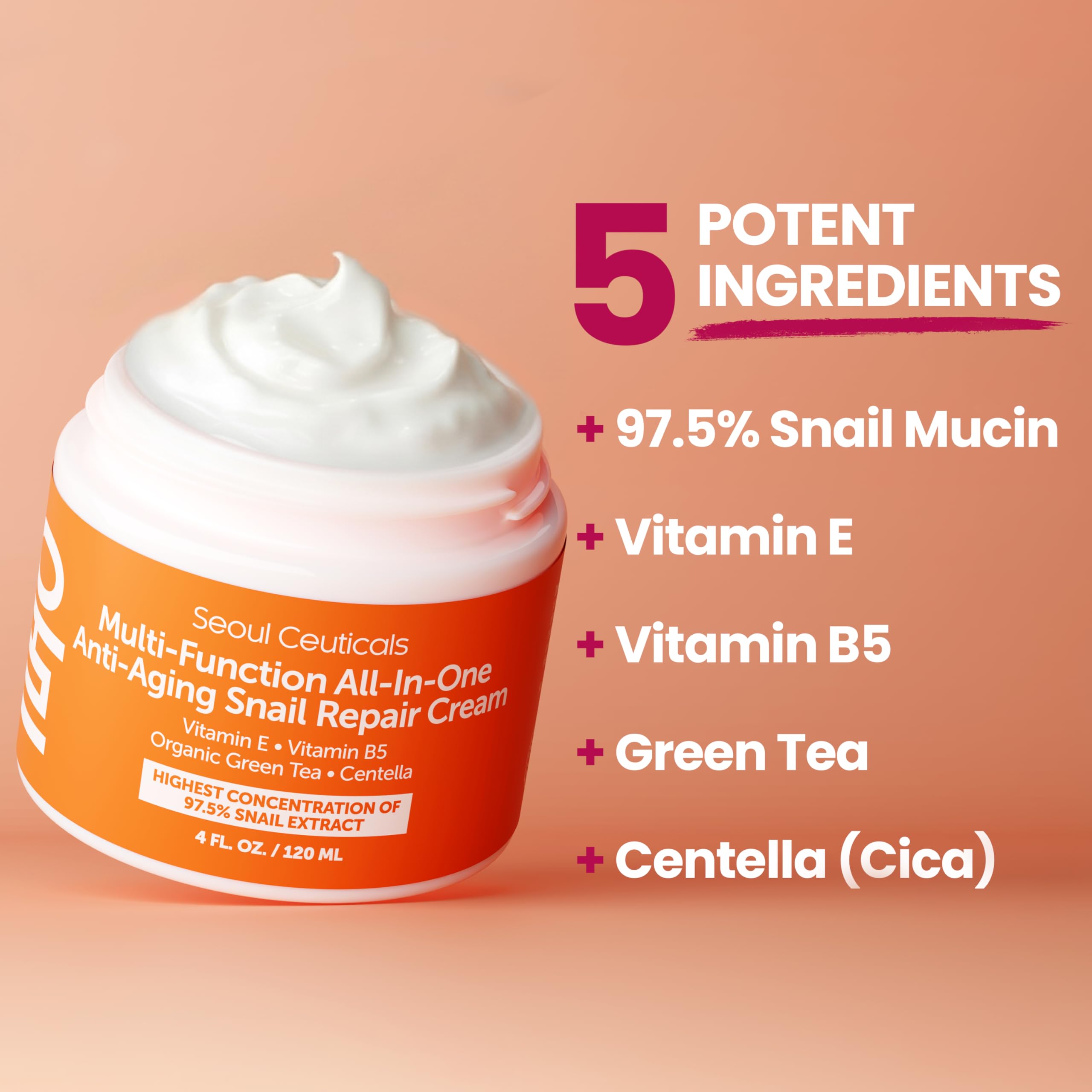 SeoulCeuticals moisturizer dabbed on hand demonstrating lightweight hydration