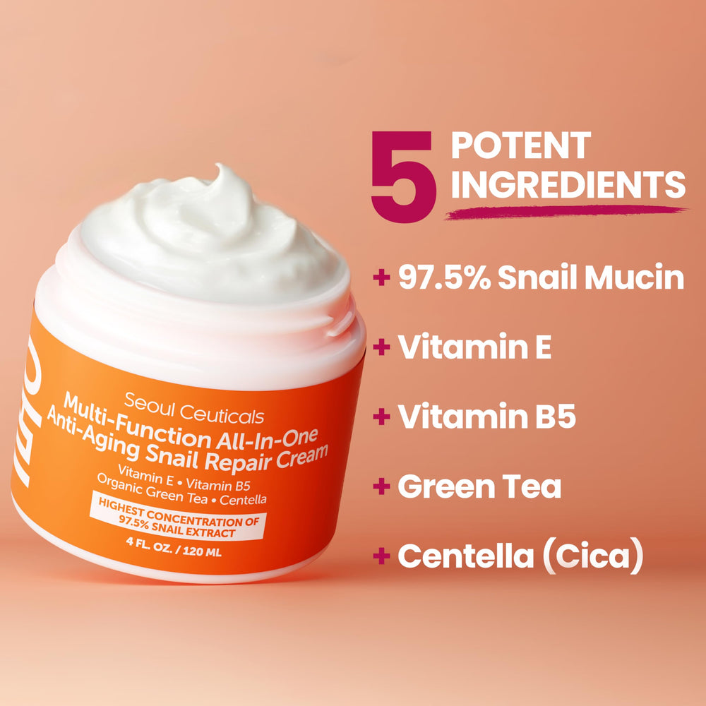 SeoulCeuticals moisturizer dabbed on hand demonstrating lightweight hydration