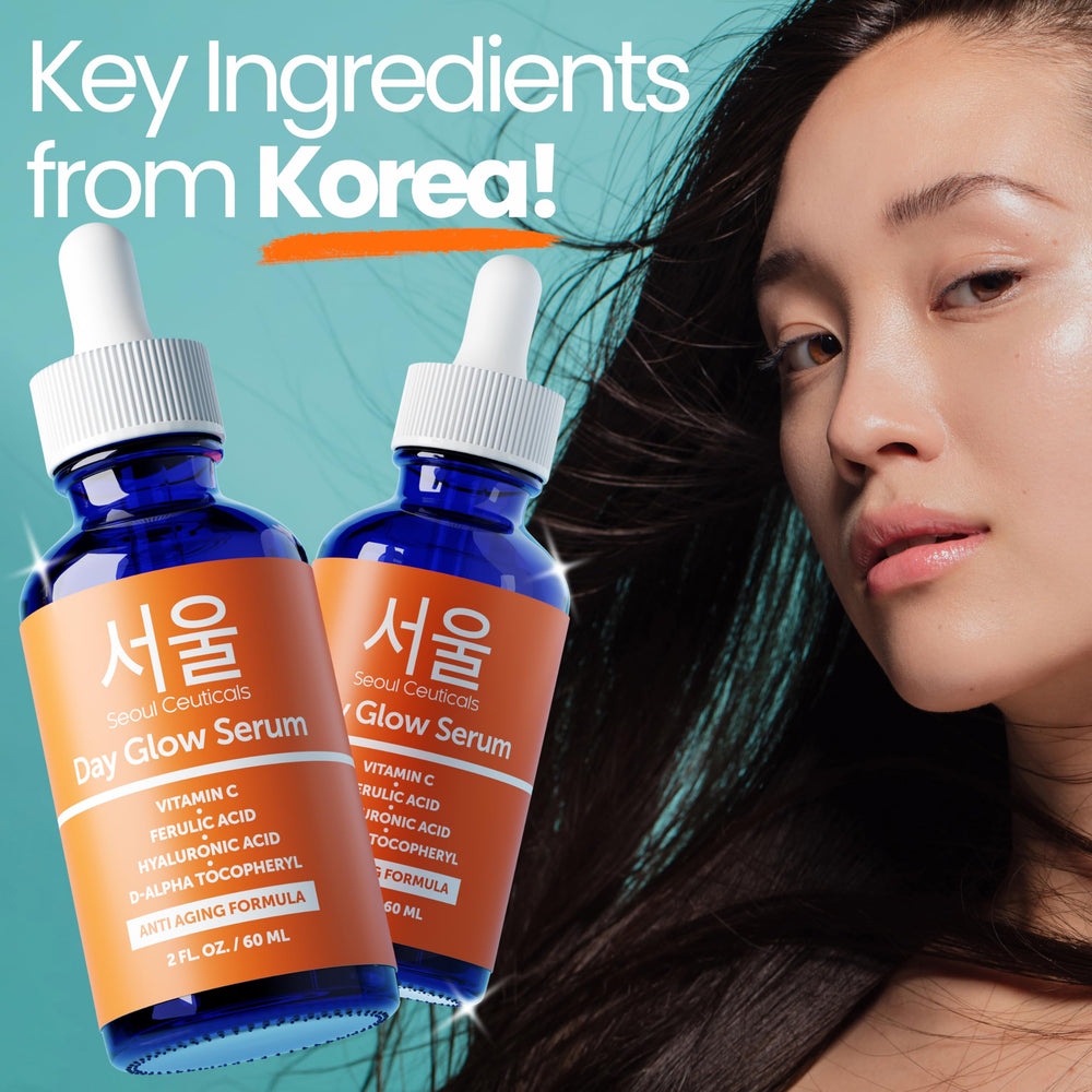 SeoulCeuticals in a morning skincare setup showing layering under sunscreen