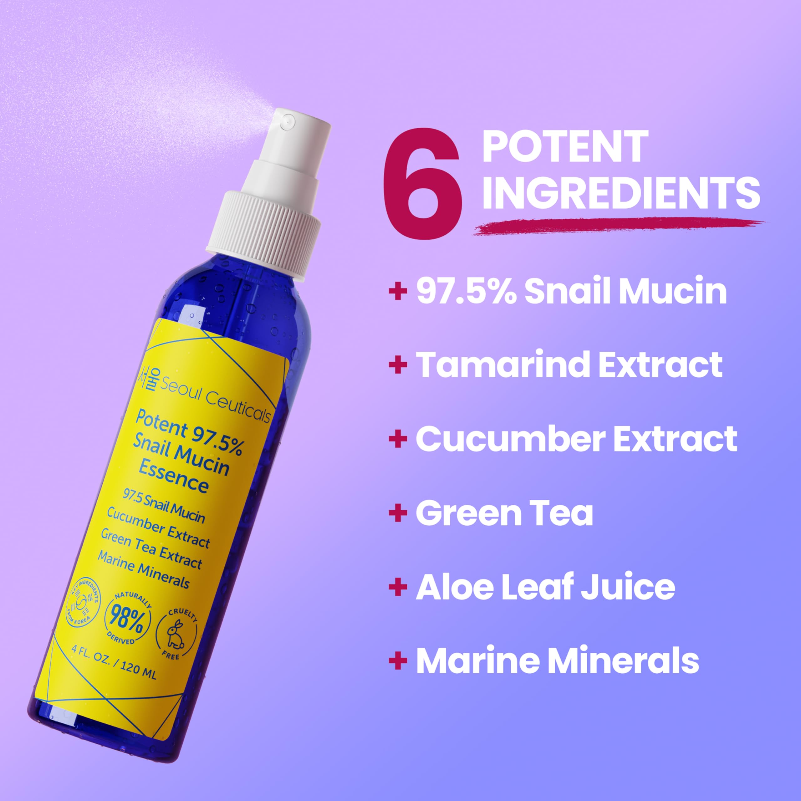 SeoulCeuticals texture close-up highlighting snail mucin hydration benefits