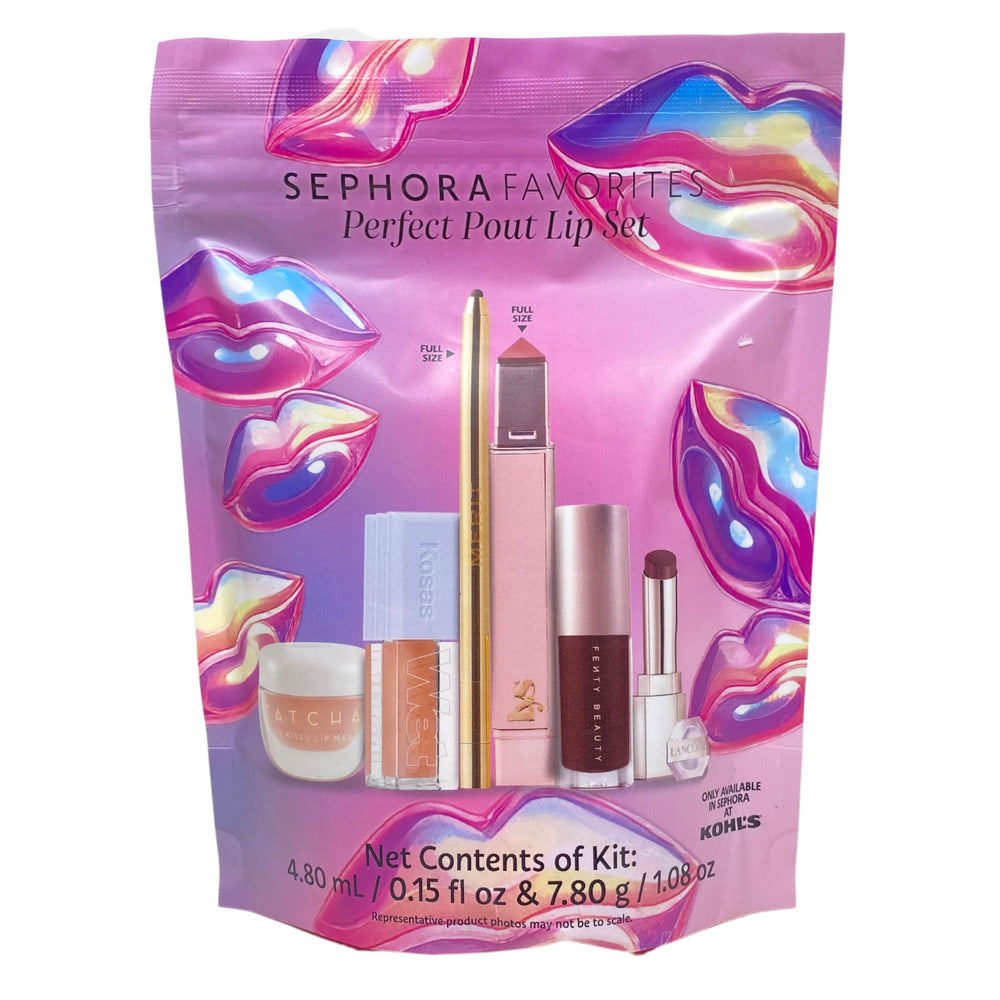 SEPHORA lip set held in hand to show size and travel-friendly convenience