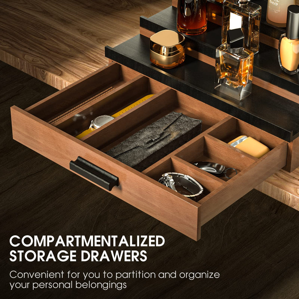 Sephyroth side profile display highlighting tiered risers and stable construction