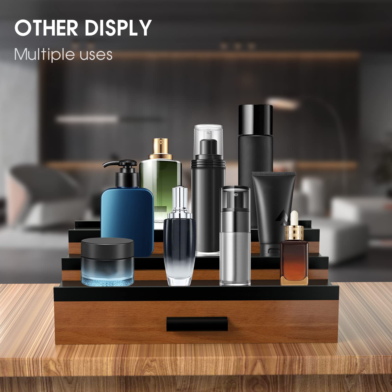 Sephyroth size comparison with hand to show compact scale and countertop fit