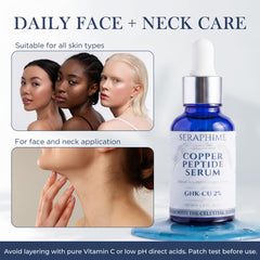 Seraphime serum texture drop on fingertip showing lightweight consistency for quick absorption