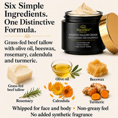 SereniSkin whipped texture close-up highlighting smooth spreadability and fast absorption