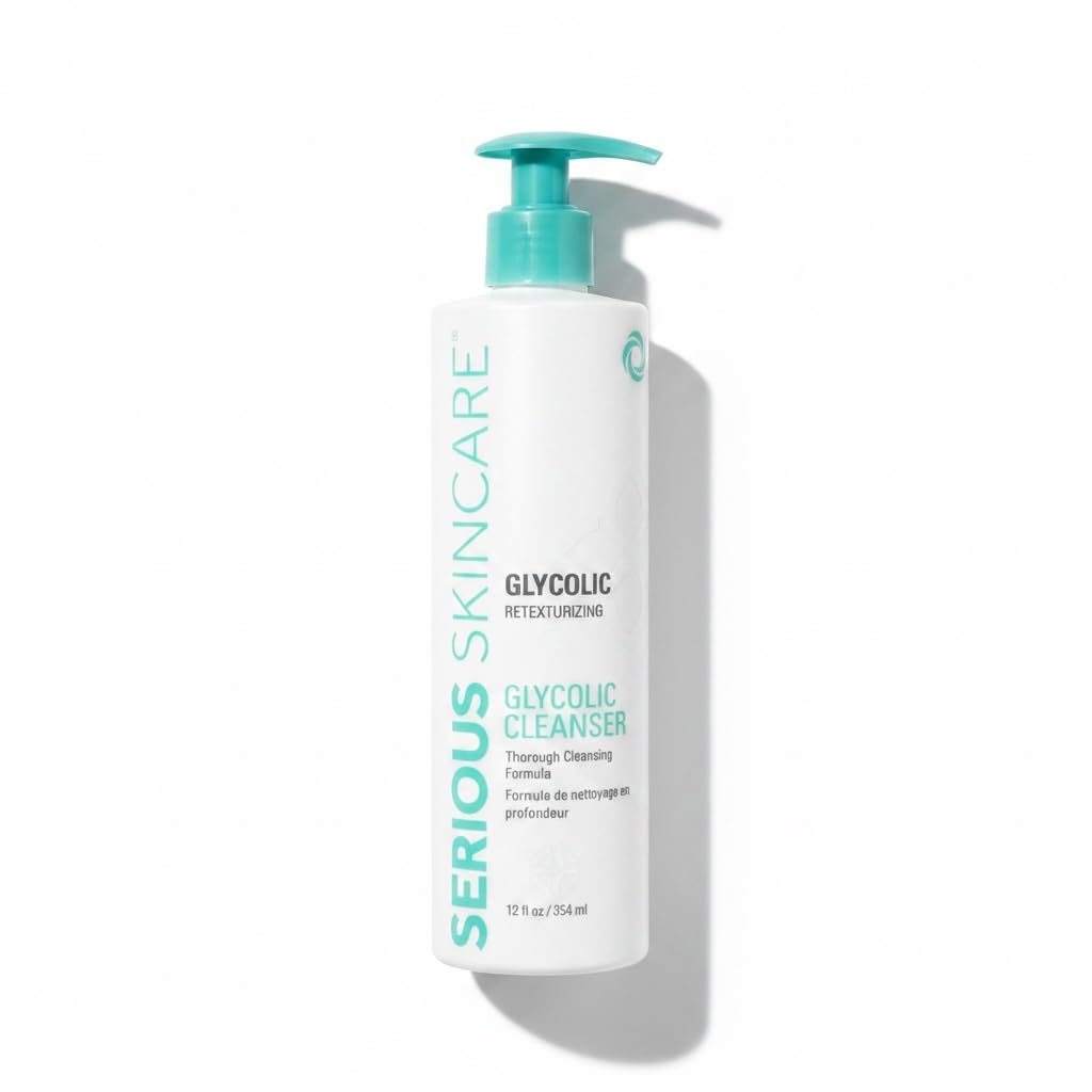 Serious Skincare label close-up showing usage directions and potency