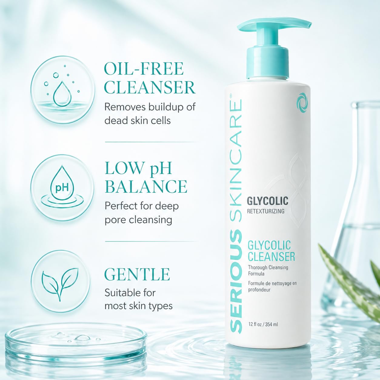 Serious Skincare used before shaving for smoother, closer shave