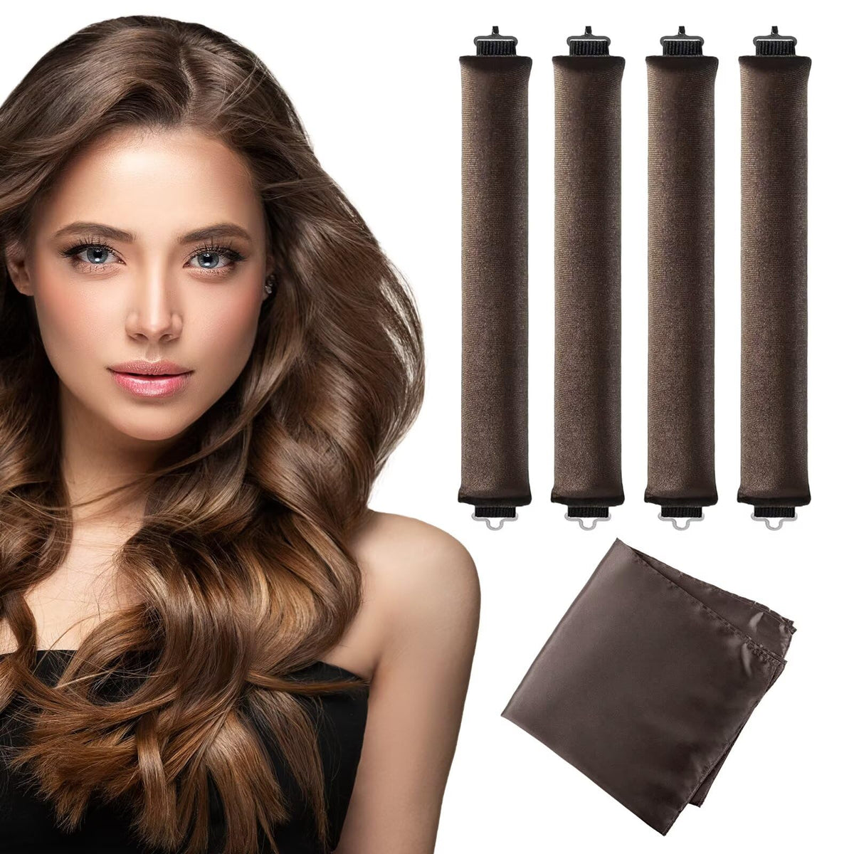 Seritant front packaging showing full heatless curl kit and benefits