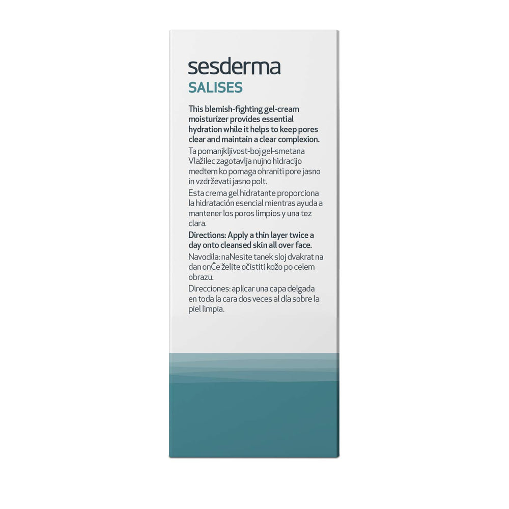 Sesderma SALISES ingredient label highlighting salicylic acid encapsulation