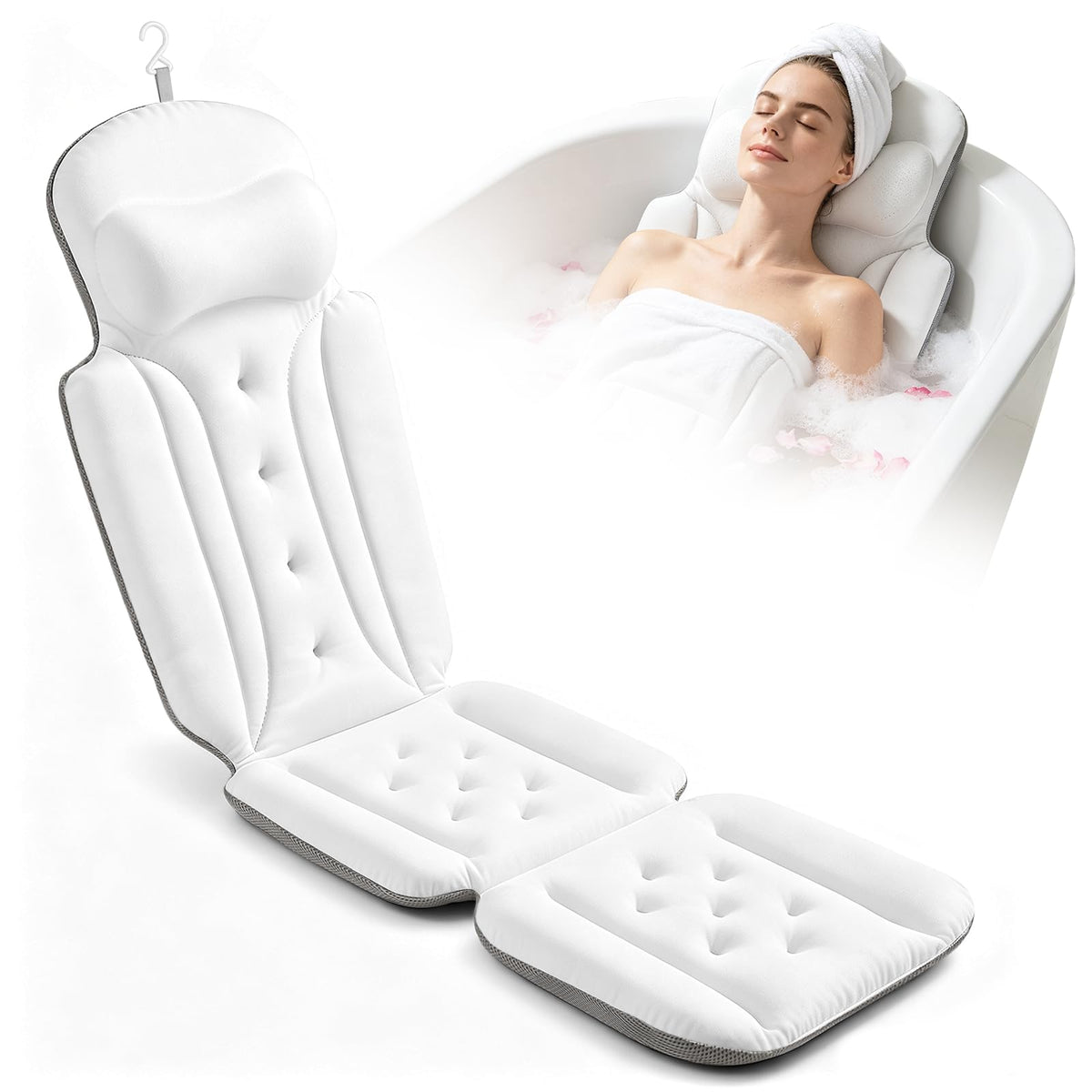SetSail front view showing full-body cushion and clean white finish for comfort