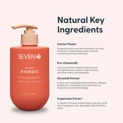 SEVEN rich lather foam demonstrating lightweight hydration