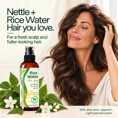 Seven Minerals product label close-up showing fermented rice water and nettle blend