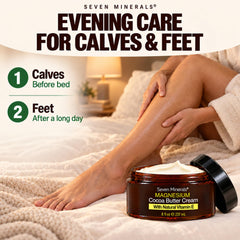 Seven Minerals open jar displaying rich butter texture and easy absorption benefit