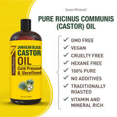 Hands holding Seven Minerals 32 fl oz bottle to show scale and economy for frequent use