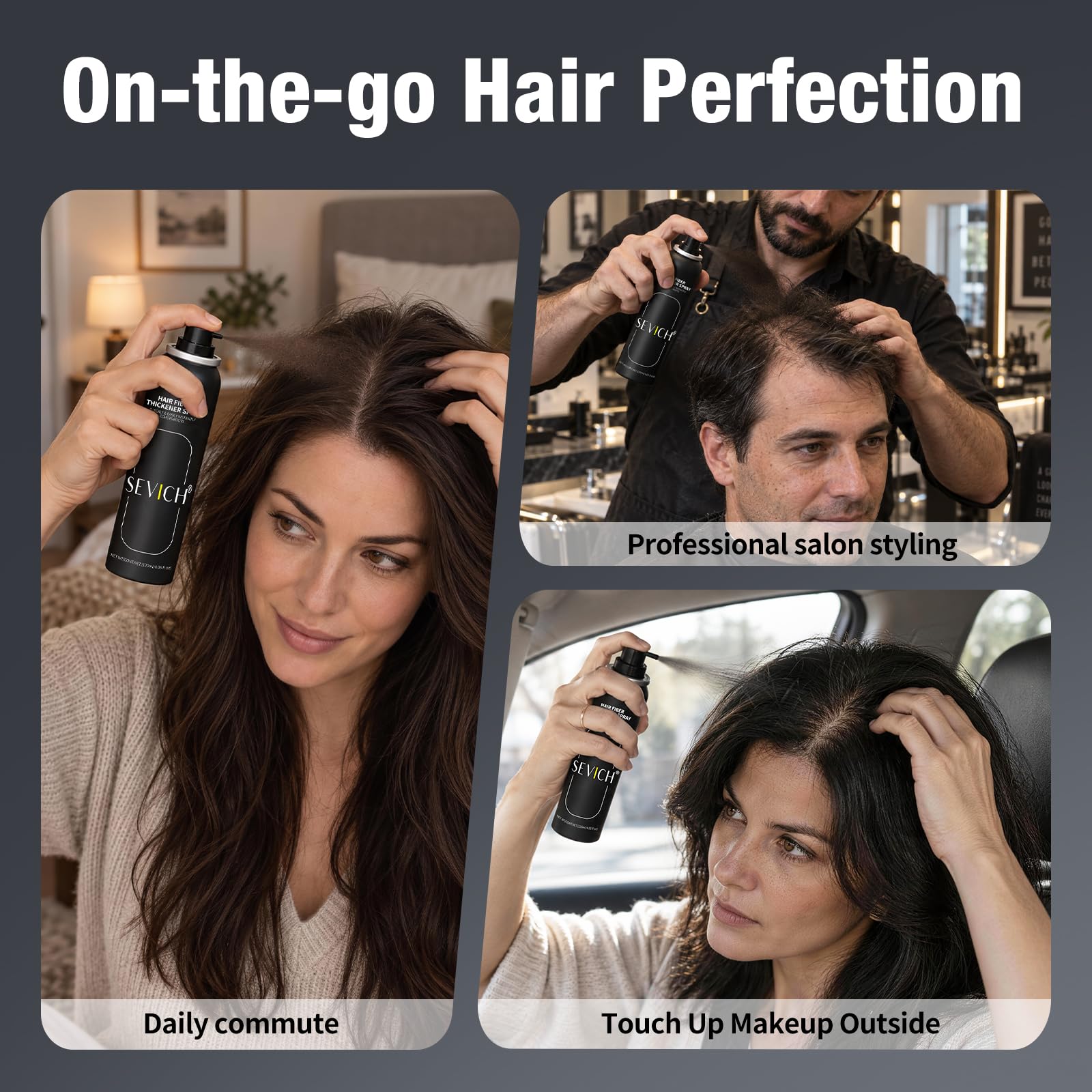 SEVICH lifestyle shot of confident person with thicker-looking hair