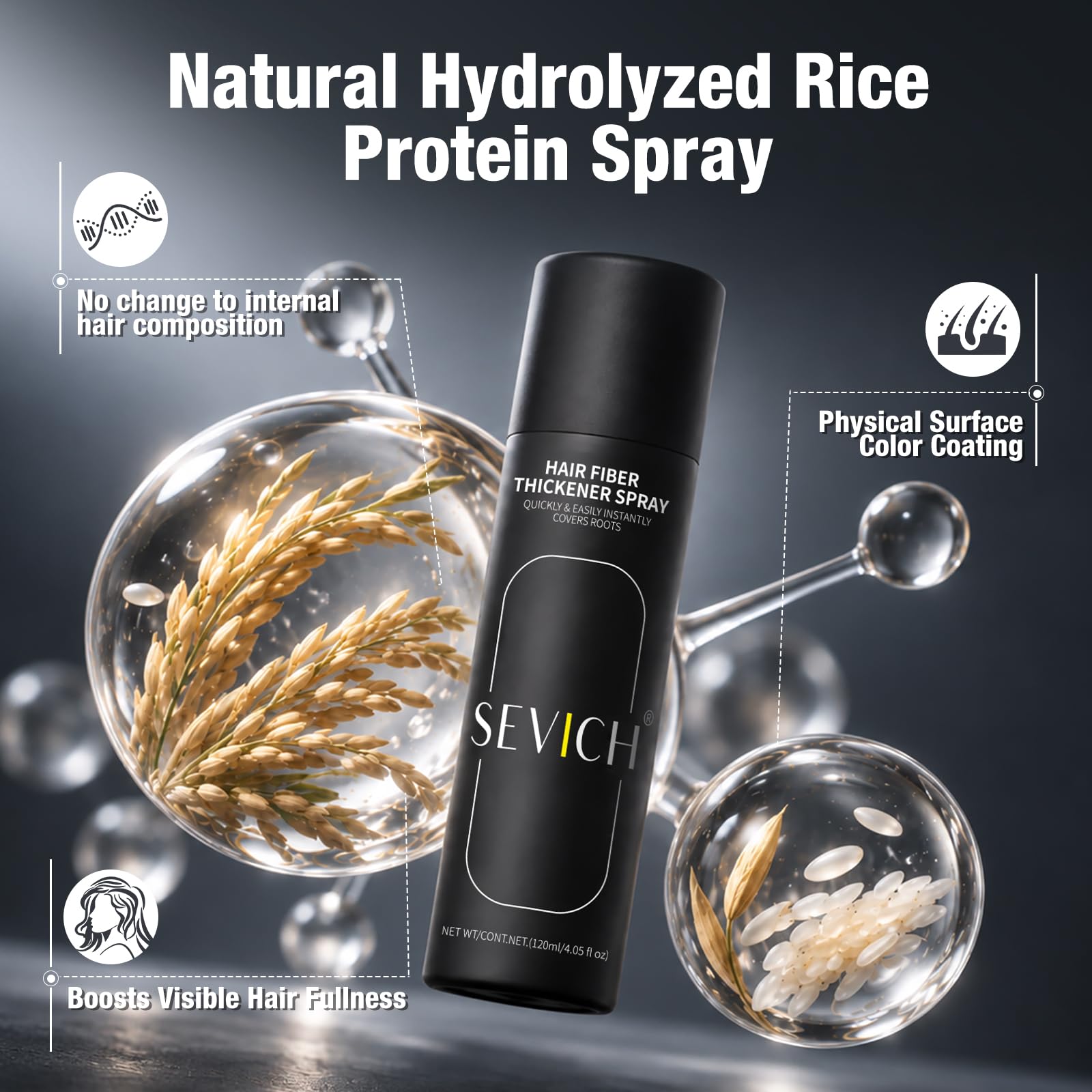 SEVICH waterproof demo resisting water to keep hair coverage intact