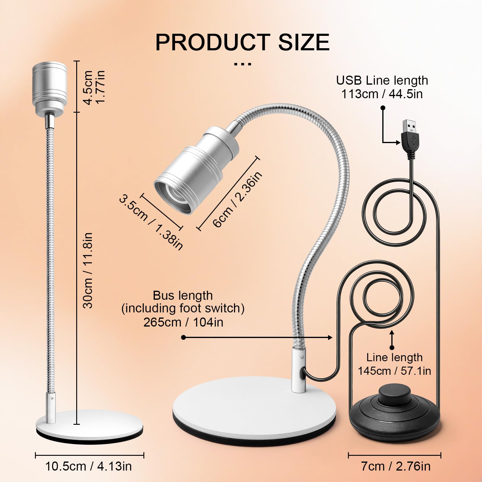 Sewinde USB cable and port showing versatile power-from-anywhere benefit