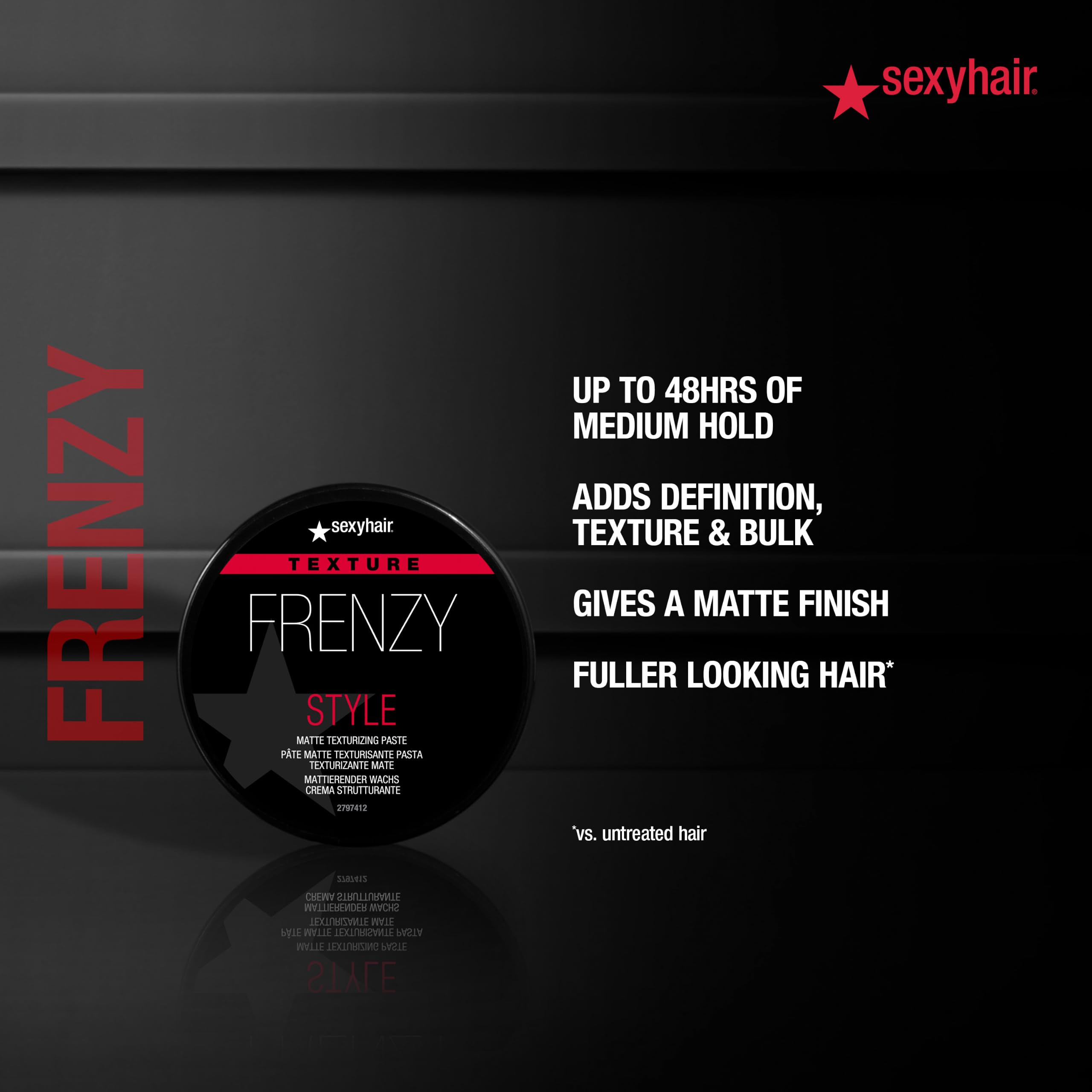 SexyHair before and after on fine hair showing visible volume and fuller appearance
